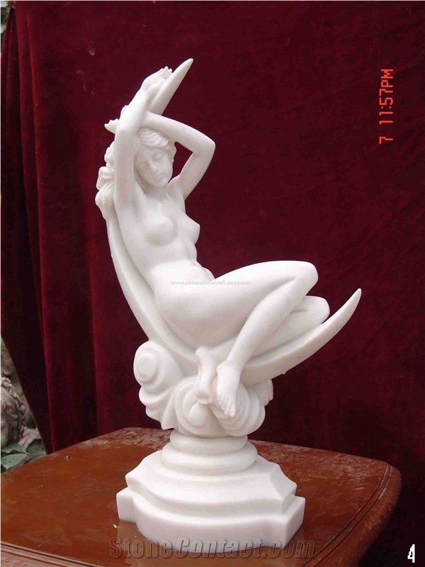 White Jade Marble Statue