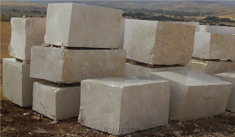 Cream Light Beige Marble Blocks