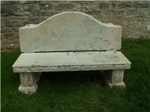 Monumental Bench in Purbeck Thornback Limestone