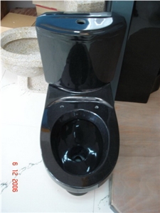 Black Granite Flush Toilet