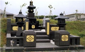 Japanese Style Monument,Black Granite Monument