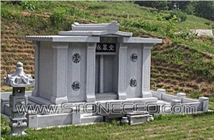 Korean Style Monument,Grey Granite Monument