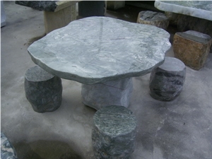 Marble Table and Bench 03
