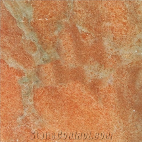Sunset Glow Red Marble Tile