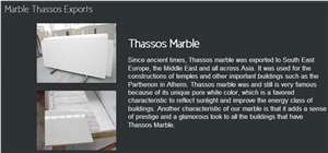 Thassos Snow White Marble Tile
