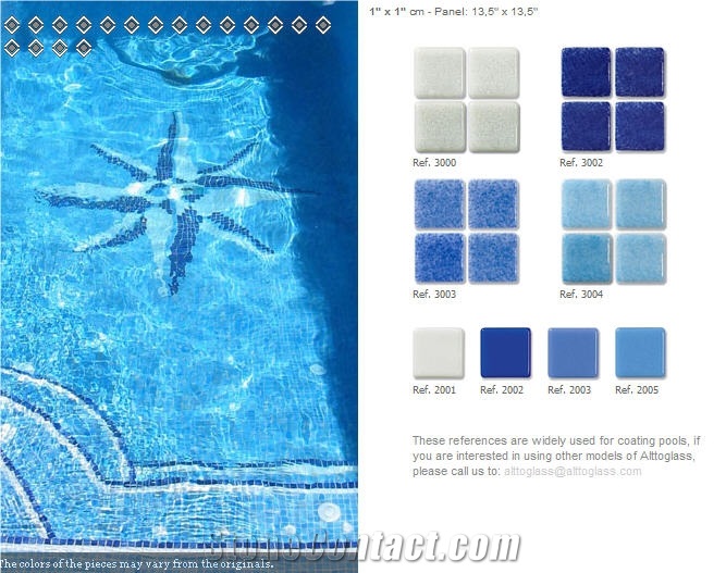 Glass Mosaic Tiles for Swimming Pools