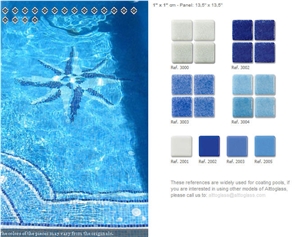 Glass Mosaic Tiles for Swimming Pools