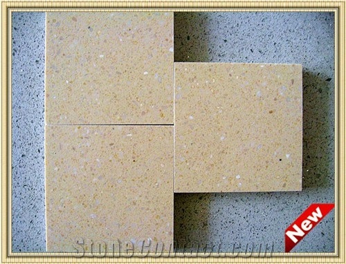 BEIGE Middle Flower Artificial Stone