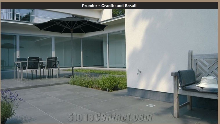 Honed Grey Basalt Pavement