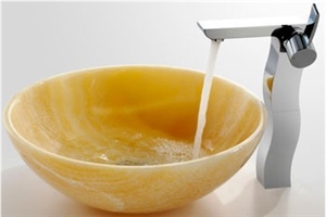 China Honey Yellow Onyx Sinks