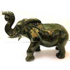 Jade Stone Ru Yi Elephant Sculpture