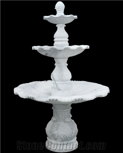 Fountain Made Of Makrana White Marble