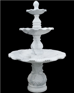 Fountain Made Of Makrana White Marble