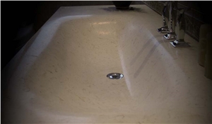 Pietra Di Trani Basin,Beige Limestone Sink