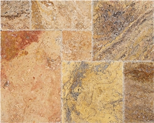 Scabas Travertine Tumbled Tile