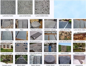 Lava Stone Tile, China Grey Basalt Tile