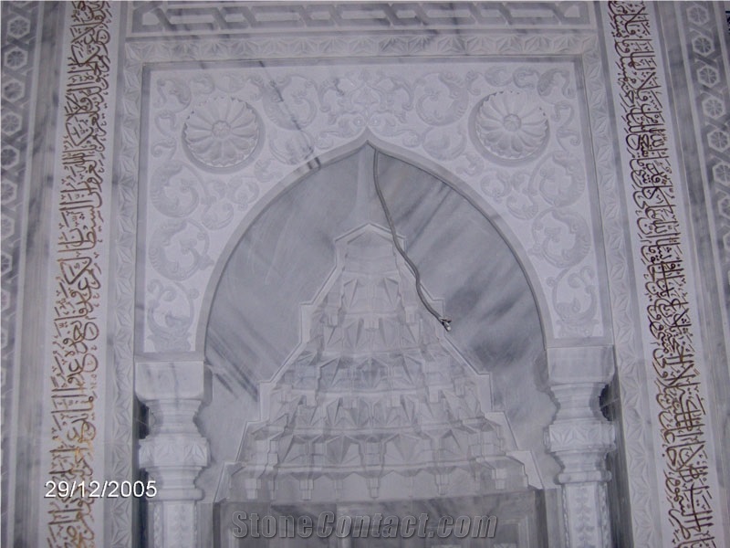 the Mosque Products - Mihrab with White Marble