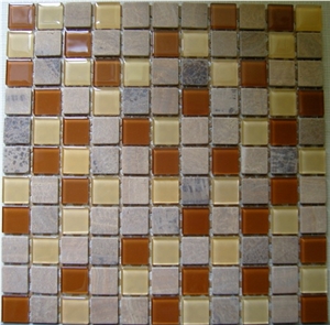 Marble and Glass Mosaic Tile