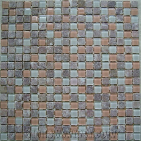 Mosaic Pattern(marble & Glass), Glass and Marble Mosaic Pattern