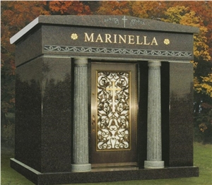 Black Granite Mausoleum