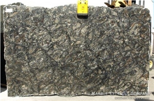 Metallic Granite Slab, Brazil Black Granite