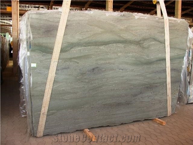 Wild Sea Granite Slab, Brazil Green Granite