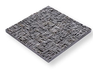 Etesian Silver Travertine Split Face Wall Tile