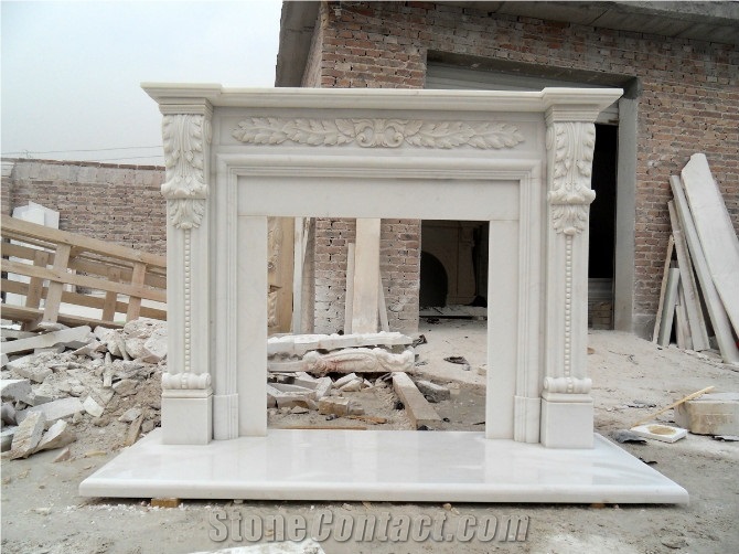 White Marble Fireplaces