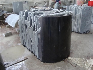China Black Granite Column
