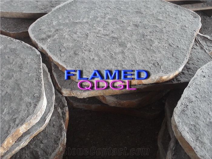 Grey Basalt Flamed Flagstone