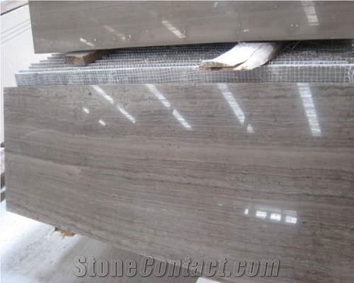 Wooden Grey Marble Tiles,Slabs