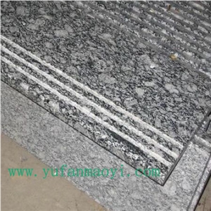 White Wave Granite Steps,stair Case, Spray White Granite Stairs