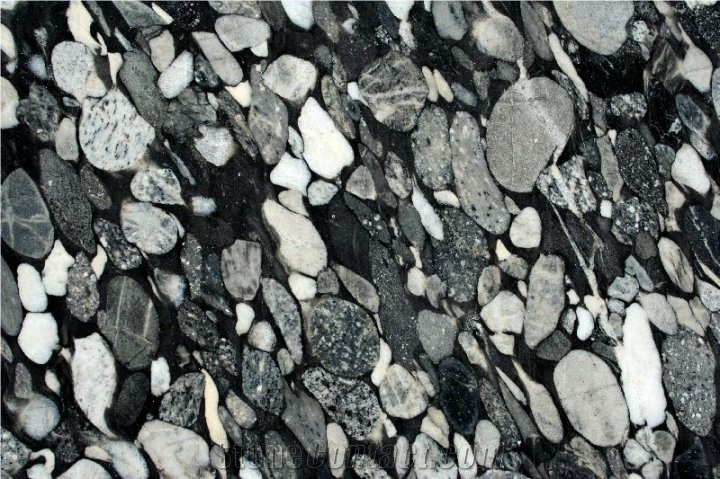 Black Mosaic Granite Slabs & Tiles