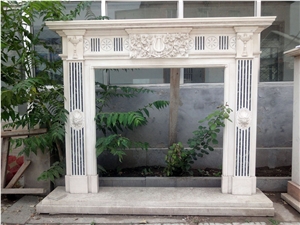White Marble Fireplace (IN STOCK)