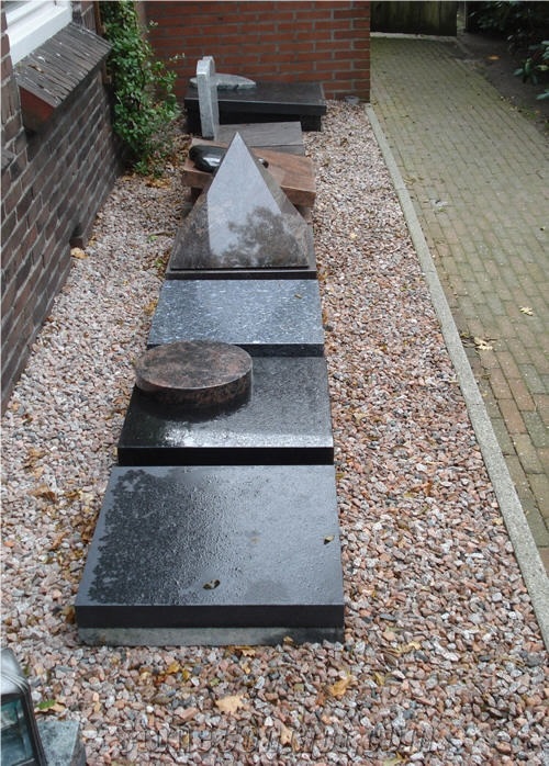 Black Granite Slant Grave Markers