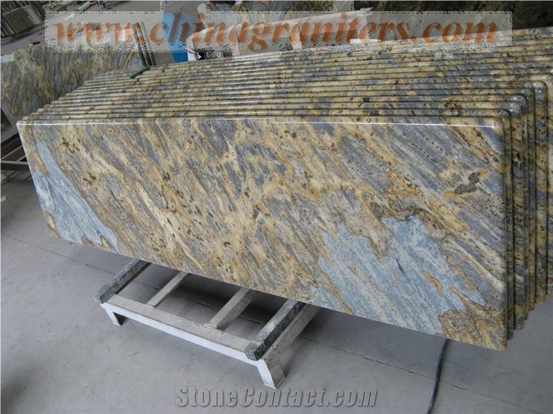 Juguar Granite Prefabricated Countertop, Jaguar Blue Granite Countertop