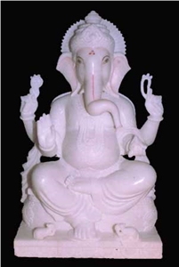 Koteshwar Adanga White Marble Carved Religious Sculpture