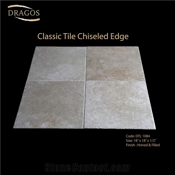 Classic Travertine Chiseled Edge Tiles