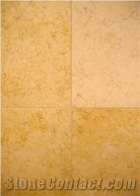 Polished Yellow Limestone Tile
