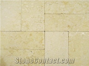 Sunny Marble Tumbled Pavers Driveways