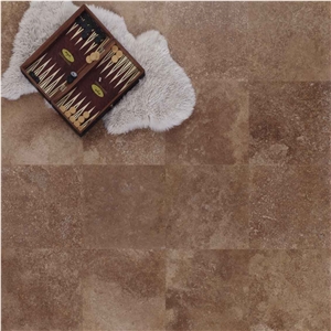 Coffee Travertine Floor Tile Philippus
