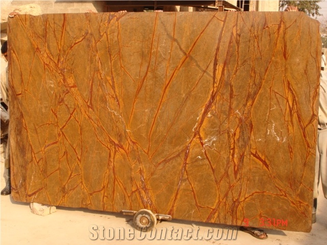 Rainforest Gold Marble Slab,India Brown Granite