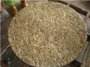 Giallo Santa Cecilia Granite Table Tops