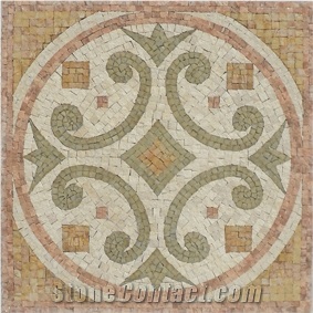 Stone Mosaic Circular Flower