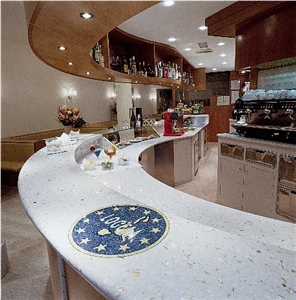 Marble Agglomerate Kitchen Countertops