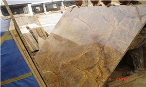 Rain Forest Brown Marble Slab