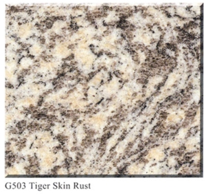Tiger Skin Rust Granite,G754 Granite Tile