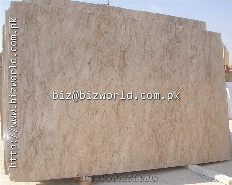 Botticino Fancy Marble Slab, Pakistan Beige Marble