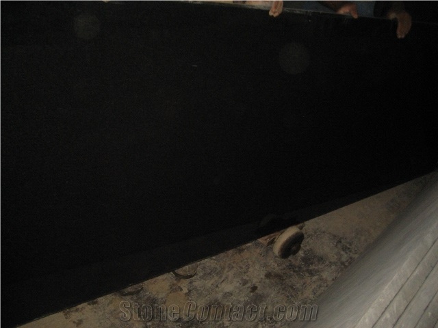 Absolute Black Granite (Black Granite) India Slabs & Tiles, Polished Granite Floor Covering Tiles, Walling Tiles