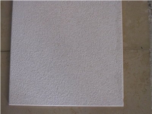 Bianco Trani Bush Hammered, Italy White Limestone Tiles